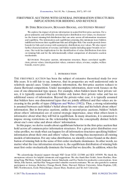 First-Price Auctions With General Information Structures