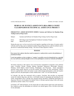 FAQ_Systems and ng Used by Drug Courts