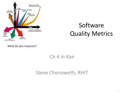 Software Quality Metrics - Rose