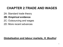 chapter 2:trade and wages