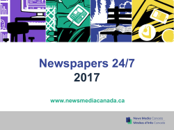 Slide 1 - News Media Canada