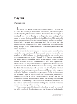 Play On - College of Arts and Science, NYU