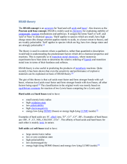 HSAB theory - KSU Faculty Member websites