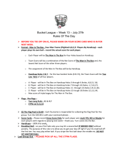 Bucket League - Province Lake Golf Club