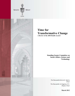 Time for Transformative Change
