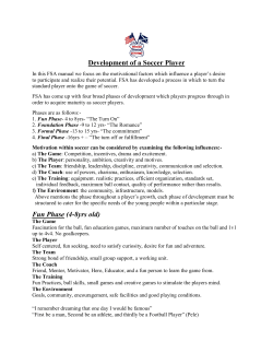 Development Soccer Player - North Metro Soccer Association