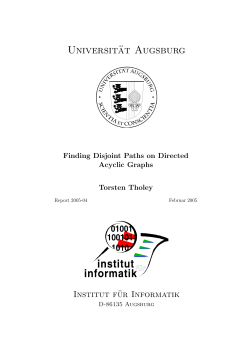 Universit&auml;t Augsburg - Institut f&uuml;r Informatik - Uni