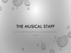 The Musical staff