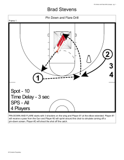 Pin Down and Flare Drill (4 plays)