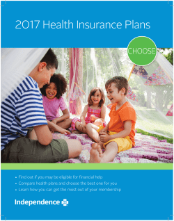2017 Individual Independence Blue Cross