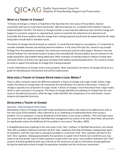 Theory of Change - QIC-AG