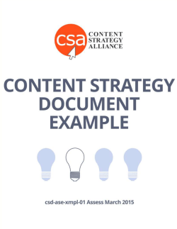 CSA Content Strategy Document Example