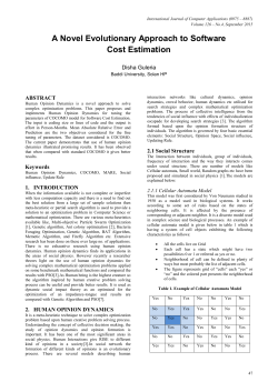 A Novel Evolutionary Approach to Software Cost Estimation