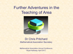 slideshow - Mathematical Association
