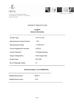 View Spec Sheet - Engage Aviation