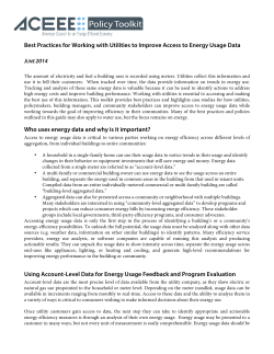 Best Practices for Working with Utilities to Improve Access to