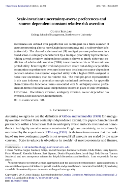 Scale-invariant uncertainty-averse preferences and source