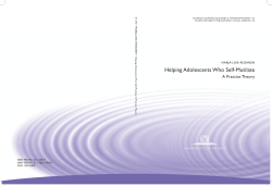 Helping Adolescents Who Self-Mutilate