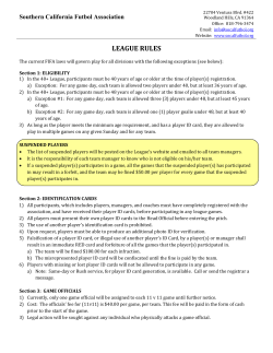 league rules - Southern California Futbol Association