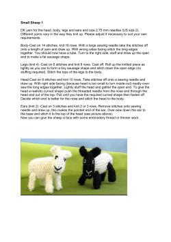 Sheep knitting patterns DOCX File