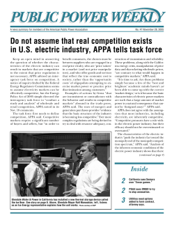 Do not assume that real competition exists in U.S. electric industry