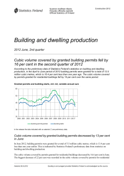 Building and dwelling production 2012, June