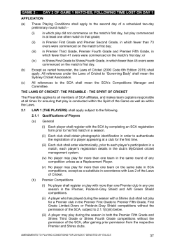 2. Day 2 of Game 1 matches, following time lost on Day 1