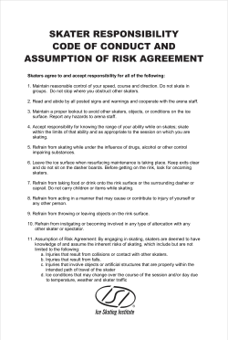 skater responsibility code of conduct and assumption of risk
