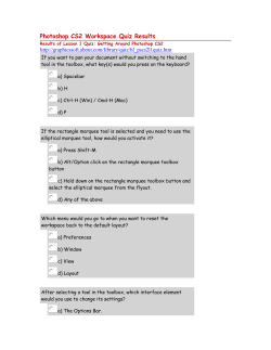 Photoshop CS2 Workspace Quiz Results
