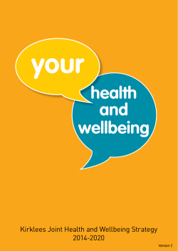 Joint Health and Wellbeing Strategy