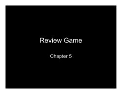 Review Game - Northern Highlands