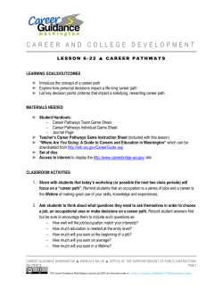 Career Pathways - Office of Superintendent of Public Instruction