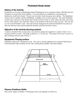 Pickleball Study Guide