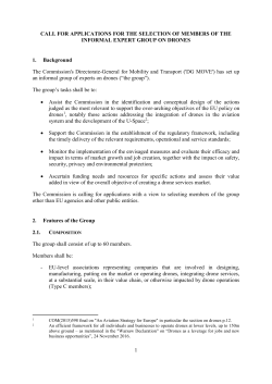 Expert Group on Drones with Annexes I and II - Final