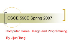 CSCE 590E Spring 2007