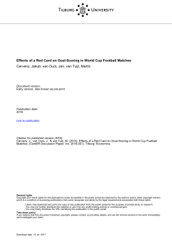 Tilburg University Effects of a Red Card on Goal