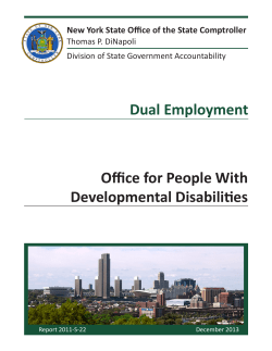 Dual Employment - Office of the State Comptroller