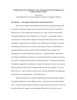 Crafting Minecraft: Negotiating Creative Produsage