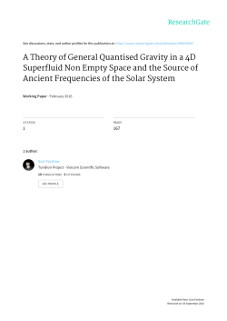 A Theory of General Quantised Gravity in a 4D Superfluid Non