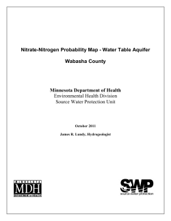 MDH Nitrate-Nitrogen Probability Map Wabasha County