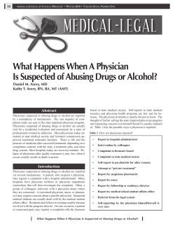 Medical Legal: What Happens When A Physician Is Suspected of
