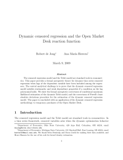 Dynamic censored regression and the Open Market Desk reaction
