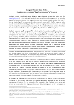 European Privacy Class Action - europe-v