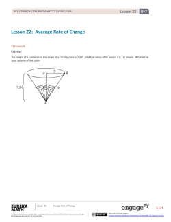 Grade 8 Mathematics Module 7, Topic D, Lesson 22