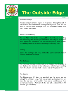 The Outside Edge - Kenthurst Upper Hills Cricket Club