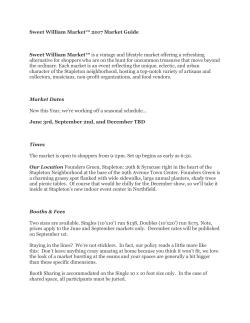 Sweet William Market&trade; 2017 Market Guide Sweet William Market