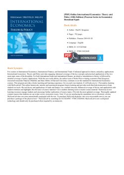 Online International Economics: Theory and