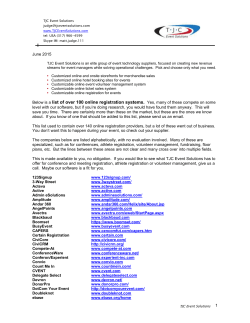 TJC Event Solutions  www