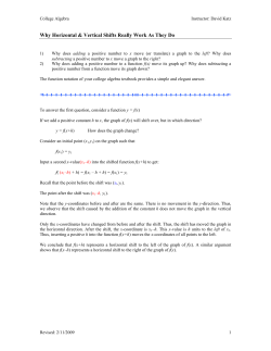 Notes on Transformations