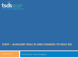 staff &ndash; auxiliary role id and changes to role ids spring 2017